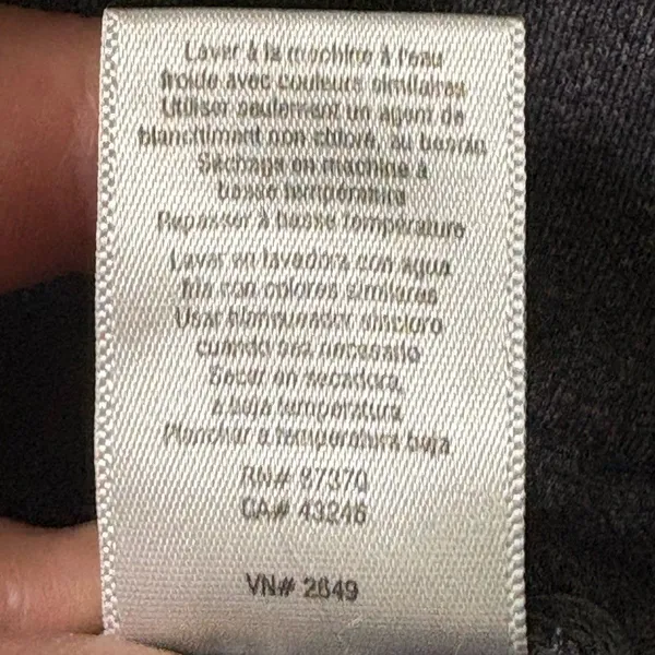 ALO Yoga Leggings Women Size M Gray Gym Activewear 7/8 Low-Rise Ankle Zip EUC - Image 9