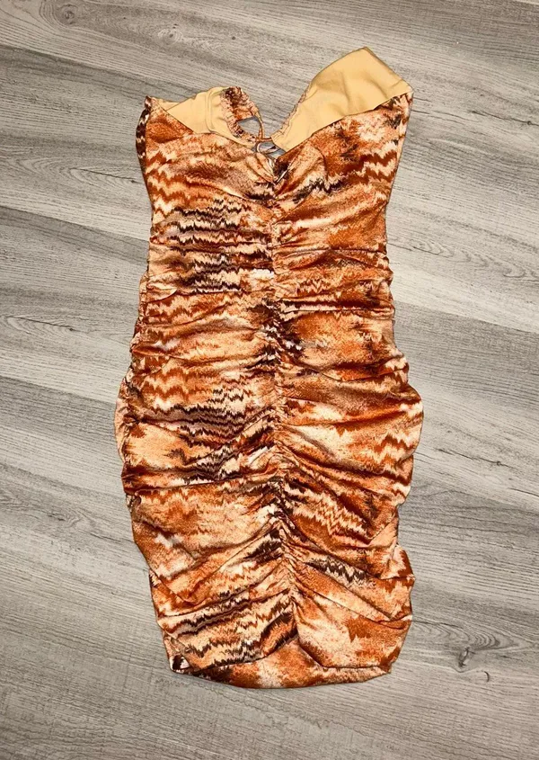 Tiger Mist Tiger Print Like Cut Out Dress - Image 4