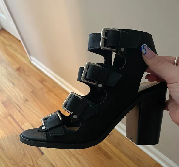 DV by Dolce Vit Black Buckle Heels - Image 5