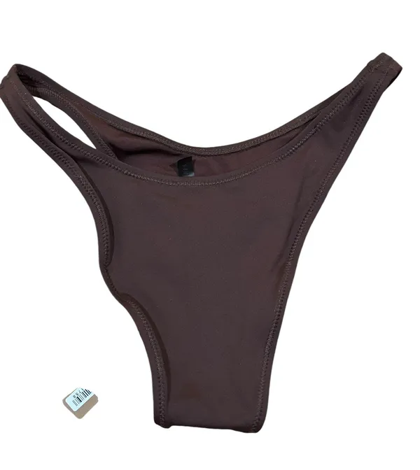SKIMS NWT Swim Cheeky Tanga Bikini Bottoms cocoa Small NWT - Image 5