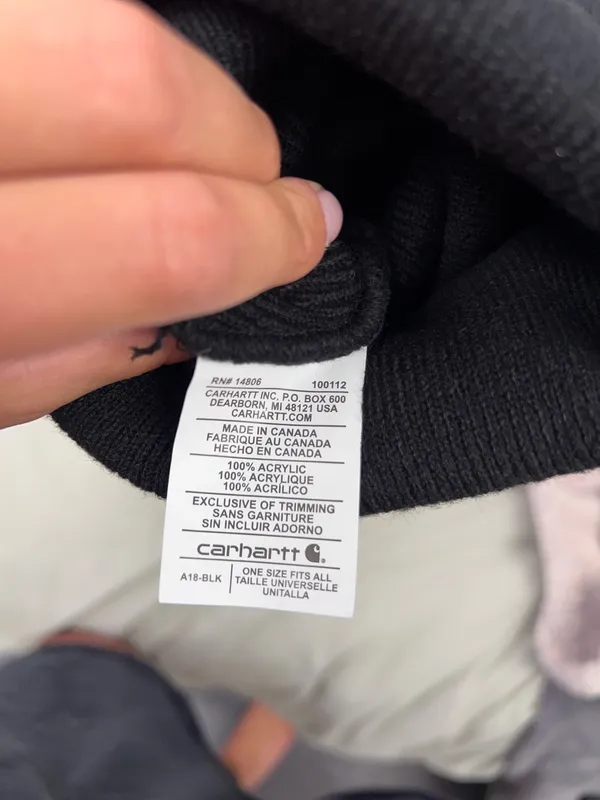 Carhartt Beanie Black - Image 3