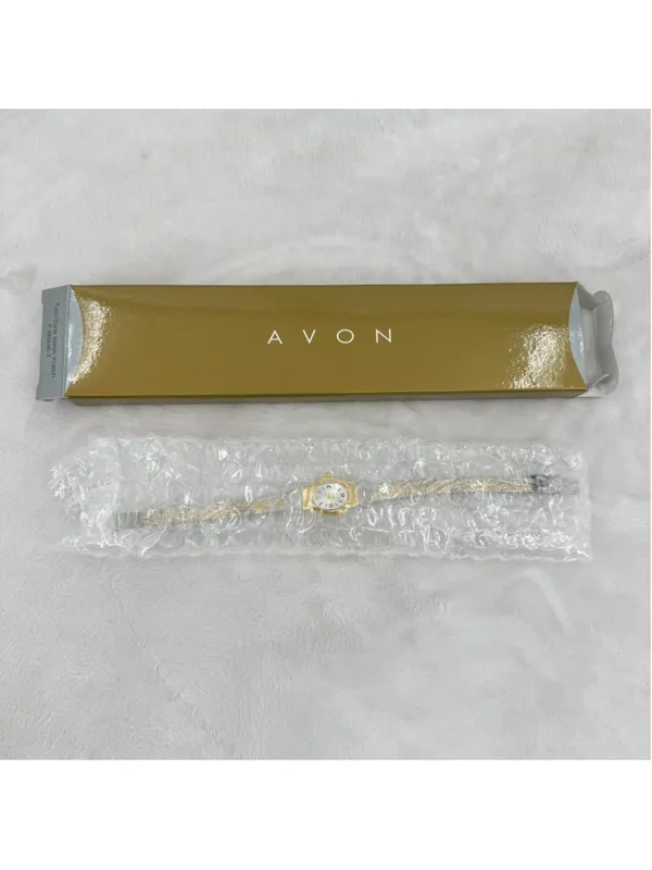 Avon Two-Tone Sleek Watch F26936-7 New In Box Mint Condition Collectible - Image 6