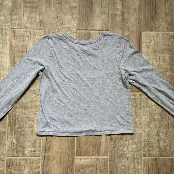 Aerie Gray Basic Long Sleeve Tee - Image 4