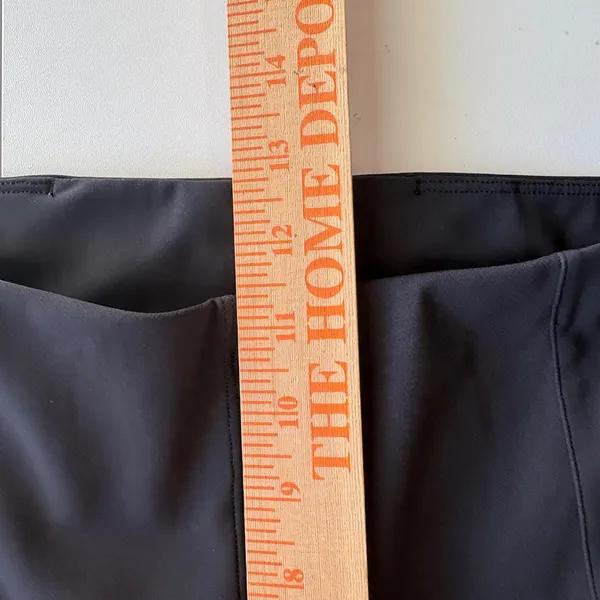 Lululemon City Sleek 5 Pocket 7/8 Pant Women 10 Black High Rise Seam Detail - Image 7