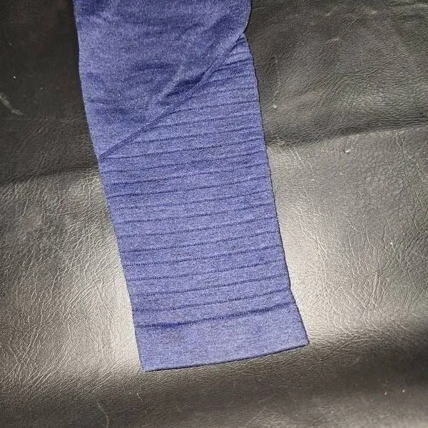 Alphalete Womens Navy‎ Blue Logo Leggings Small - Image 3