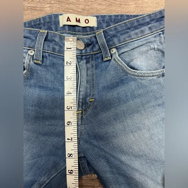 AMO Twist‎ Skinny in 70's Blue Size size 25 - Image 10