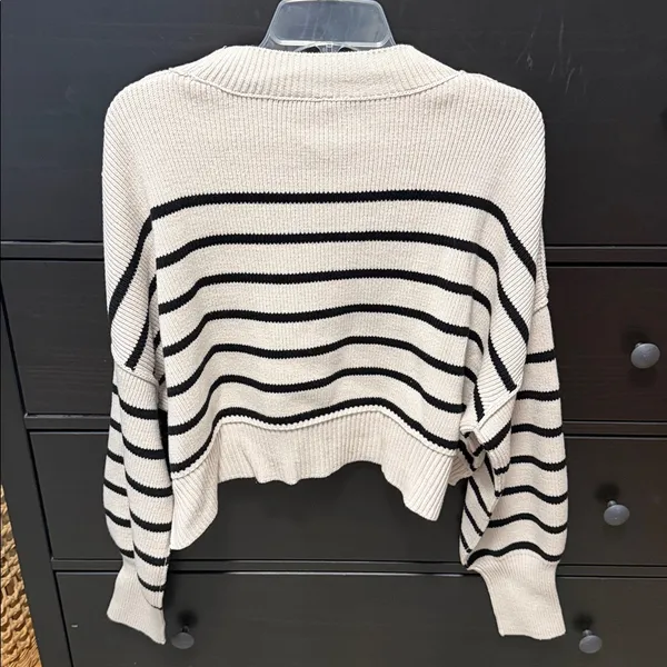 NWT free people striped easy street cropped sweater - Image 6