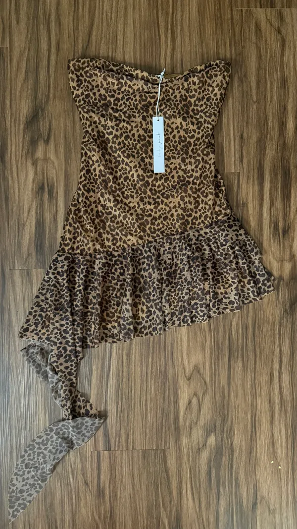 These Three Boutique Cheetah Print Tube Dress - Image 6