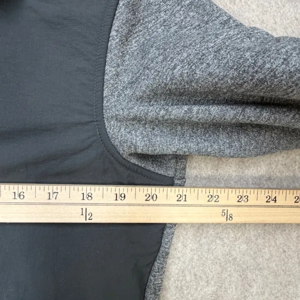 The North Face 1/4 Zip Hoodie Women M Gray Gorpcore Hiking Granola Girl Academia - Image 8
