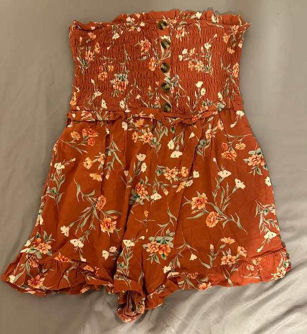 American Eagle Floral Romper - Image 3