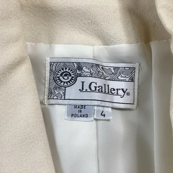 J. Gallery Contrast Trim Blazer Black Size 4 - Image 4