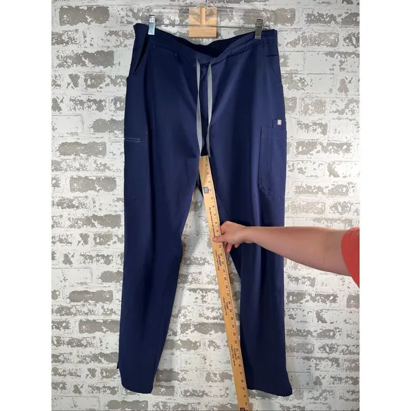 Figs | women blue straight leg scrub pants - Image 5