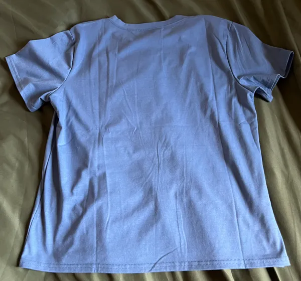 Cute Vintage Style Country T Blue Size M - Image 5