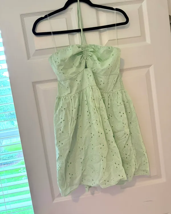 American Eagle Cinch Mini Halter Dress - Image 2