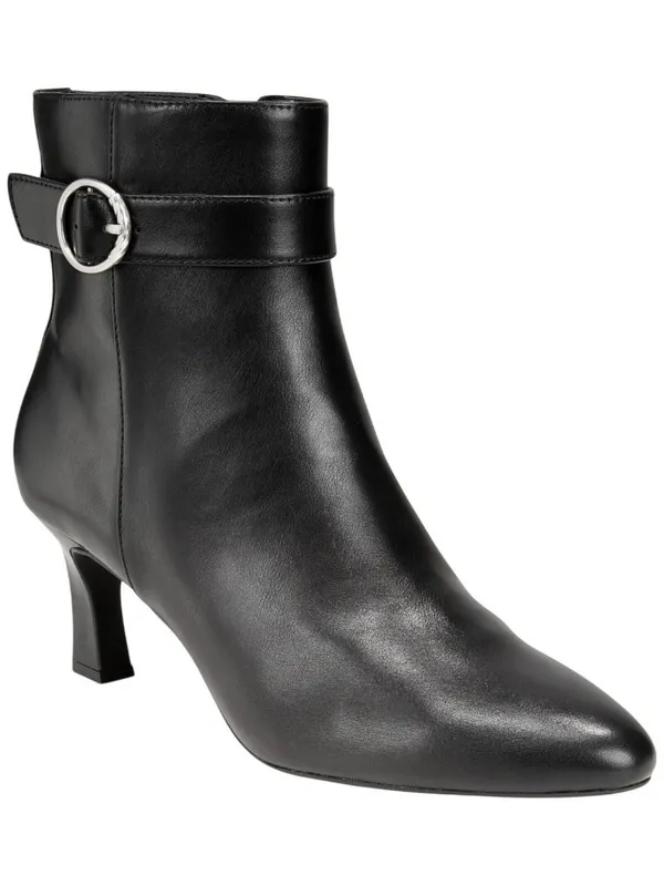 Style & Co. . Savvyyy Belt Booties Heeled Faux Leather Black 8M - Image 11