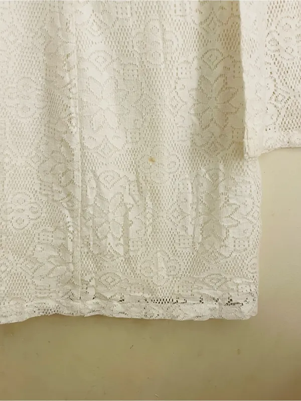 Element Eden White Lace Bell Sleeve Mini Dress NWT Medium Boho Festival - Image 14