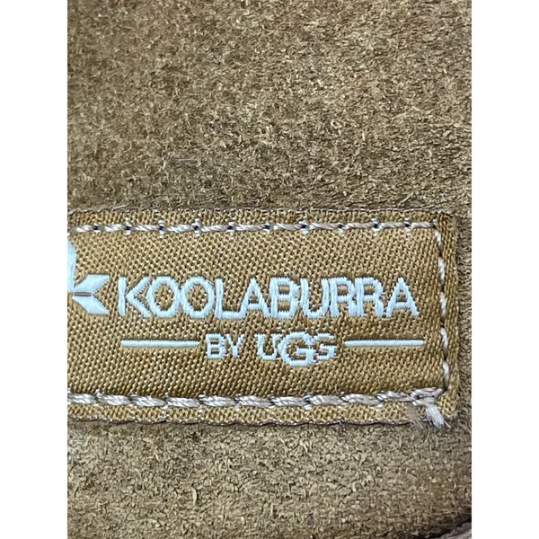 KOOLABURRA BY UGG Burra Brown Faux Fur Shearling Suede Mini Ankle Boots Size 8 - Image 5
