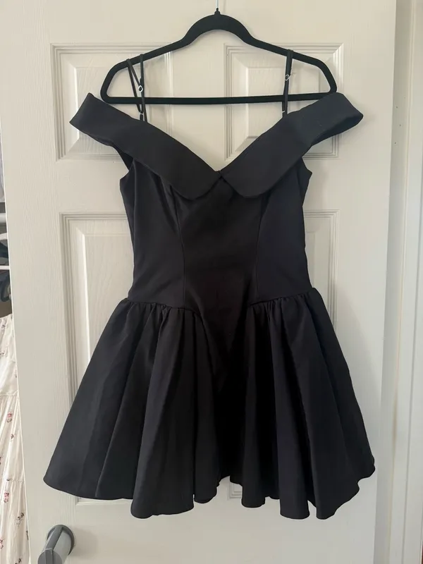 House of CB Elida Black Off Shoulder Mini Dress - Image 7