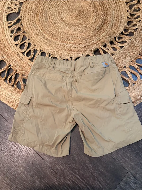Carhartt Force Madden Cargo Short Straight Fit Size 8 Cream - Image 3