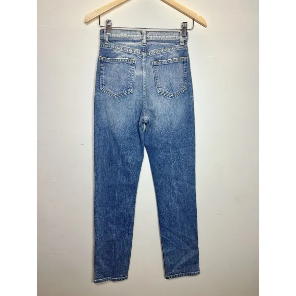 Reformation Stevie Ultra High Rise Jean Women 24 Blue Malta Comfort Stretch - Image 5