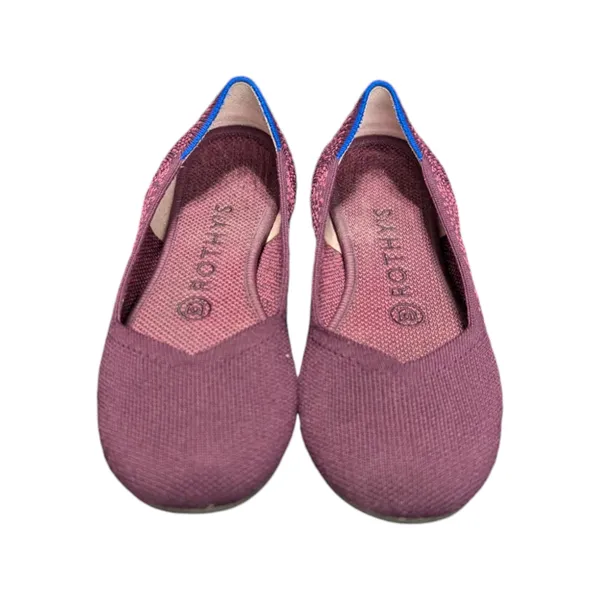 Rothys The Flat Fig Python Round Toe Slip On Shoes Balletcore Womens 6 Purple - Image 3