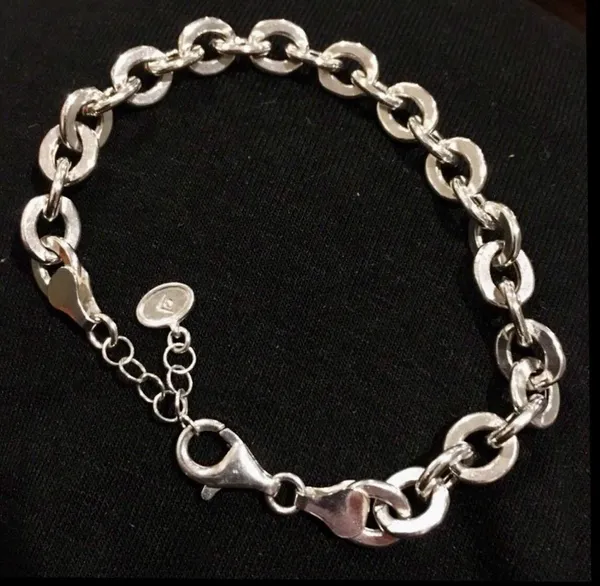 SILPADA Women’s Sterling Silver Rolo Open Interconnencted Link Bracelet - Image 2