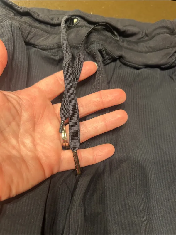 Women’s black Pinstripe Casual Jogger Pants - Image 3