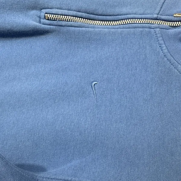 Nike Quarter Zip Sweatshirt Womens Medium‎ Blue Fleece Pullover Vintage Y2K - Image 3