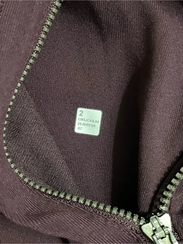 Lululemon NWT Define Track Zip-Up Jacket in Black Plum Purple Lion Size 2 - Image 8