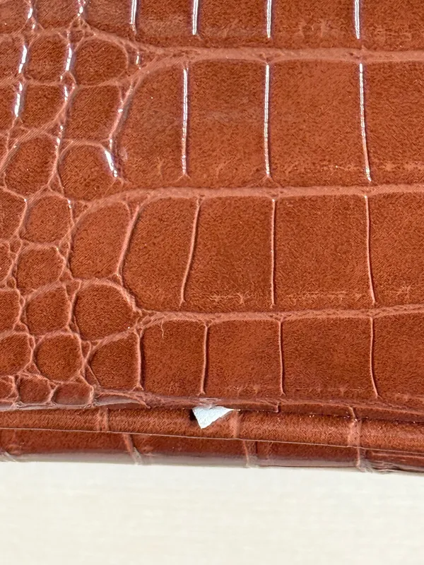 Shein Brown Crocodile Baguette Bag - Image 4