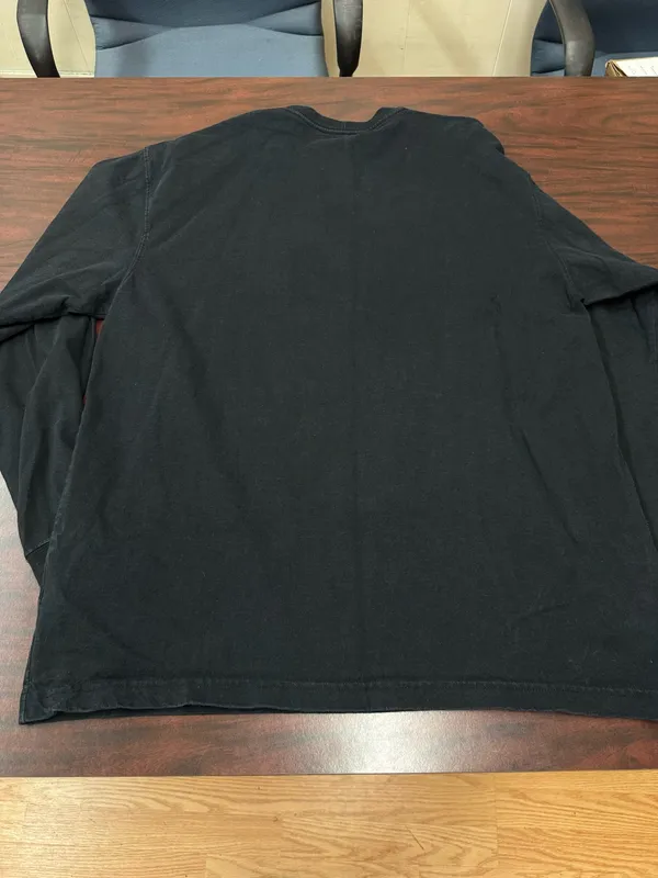 Carhartt Mens Black Long Sleeve Shirt Size Large - Image 3