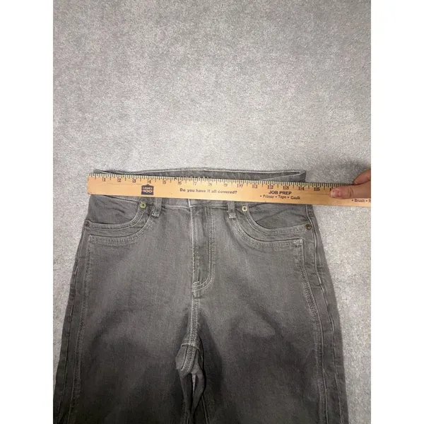 American Eagle Jeans Womens 4 Gray Stovepipe High Rise Straight Leg Stretch‎ - Image 7