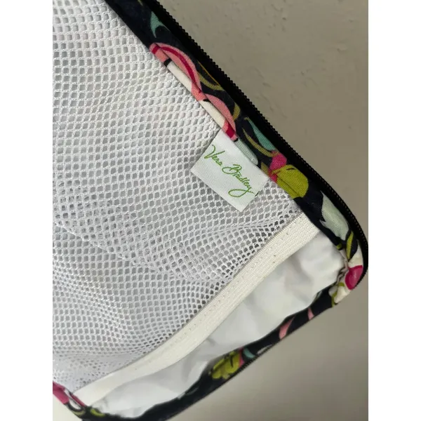 Vera Bradley Floral Quilted Lunch Bag Navy 90s Colorful Office Chic Prep School - Image 5