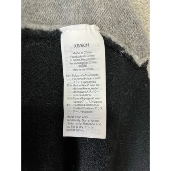 Madewell Kent Cardigan Coziest Yarn Colorblock Merino Alpaca Wool Sweater XS NEW - Image 7