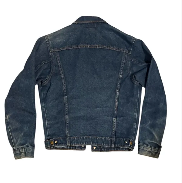 Vintage Jean Jacket Saddle King Western Blue - Image 2