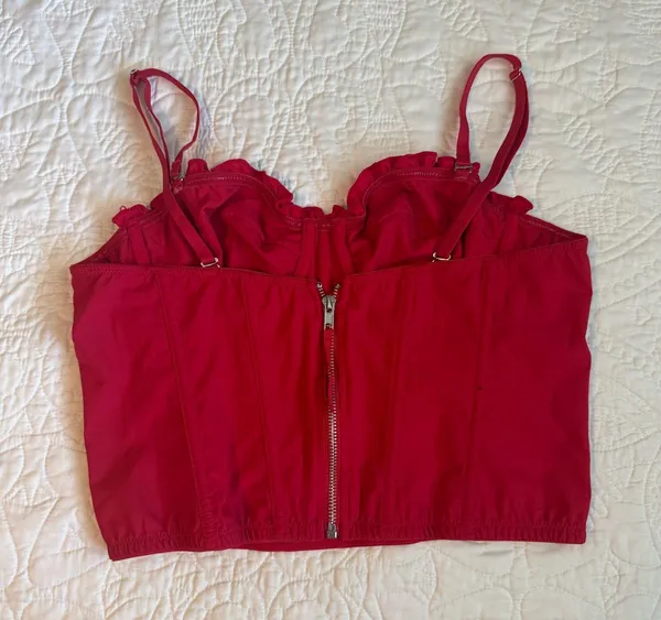 Urban Outfitters Red Corset Top - Image 2