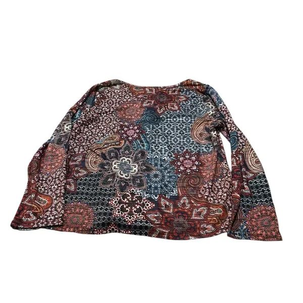 GLORIA VANDERBILT long sleeve bohemian top - Image 4