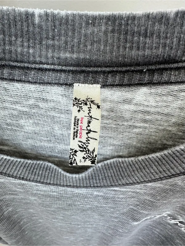 Free People Intimately Heather Gray Oversized Short Sleeve Sleep Tee - Image 9