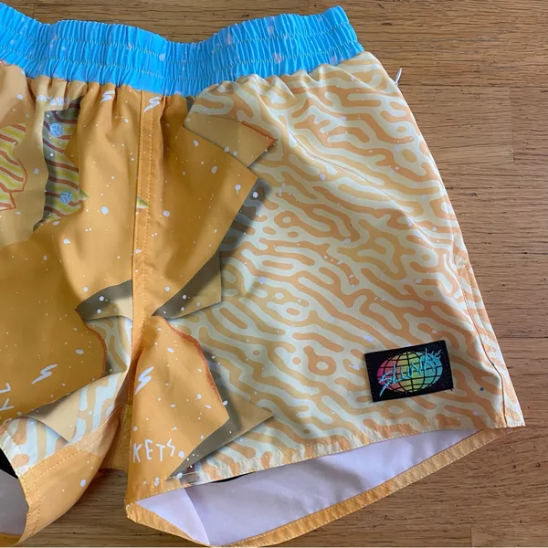 ❌SOLD❌Nozeybuckets x Slunks NEW Exclusive Best Day Volleyball Outdoor Shorts M - Image 2