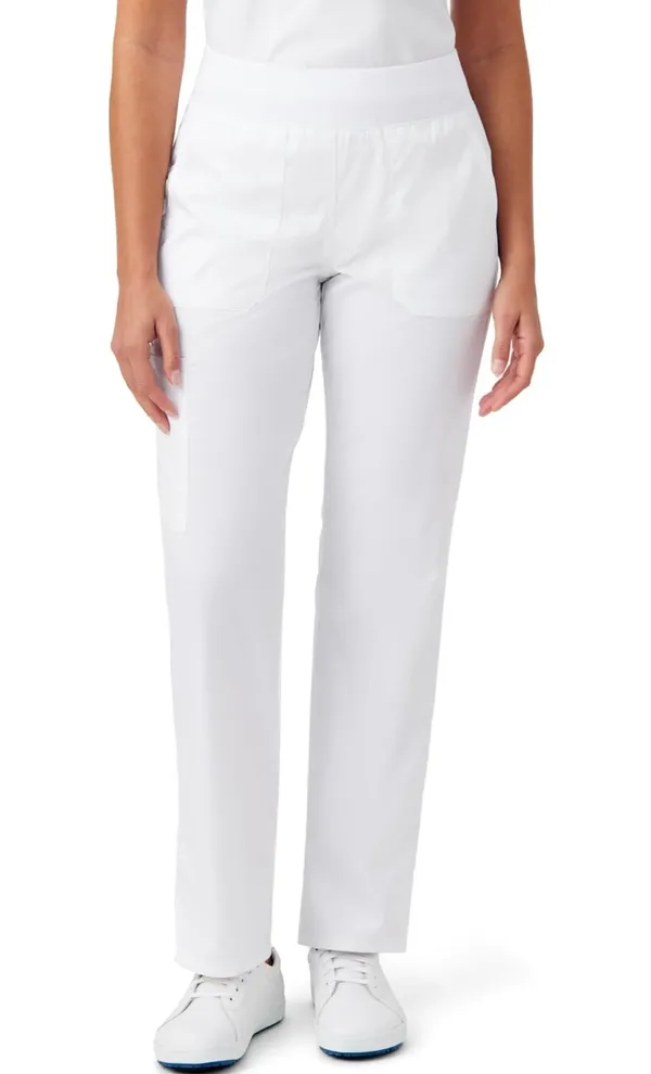 NWT Landau Proflex Women’s Tailored Fit Straight-Leg 5-Pocket Stretch Cargo Scrub Pants with Drawstring - Image 2