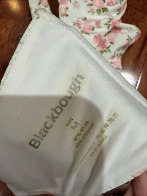 Blackbough Tiana Pink Floral Underwire Bikini Top Size M - Image 4