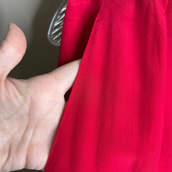 Lord & Taylor silk skirt Red Size 12 - Image 5