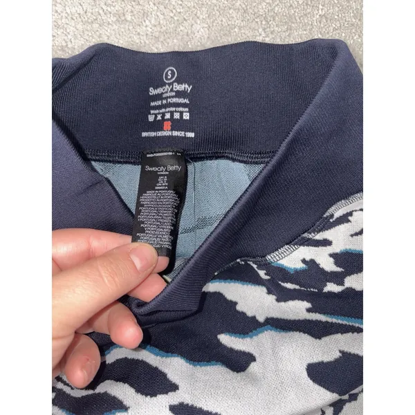 sweaty betty peaks ski base‎ layer leggings blue peaks jacquard Size 6/s NWT - Image 3