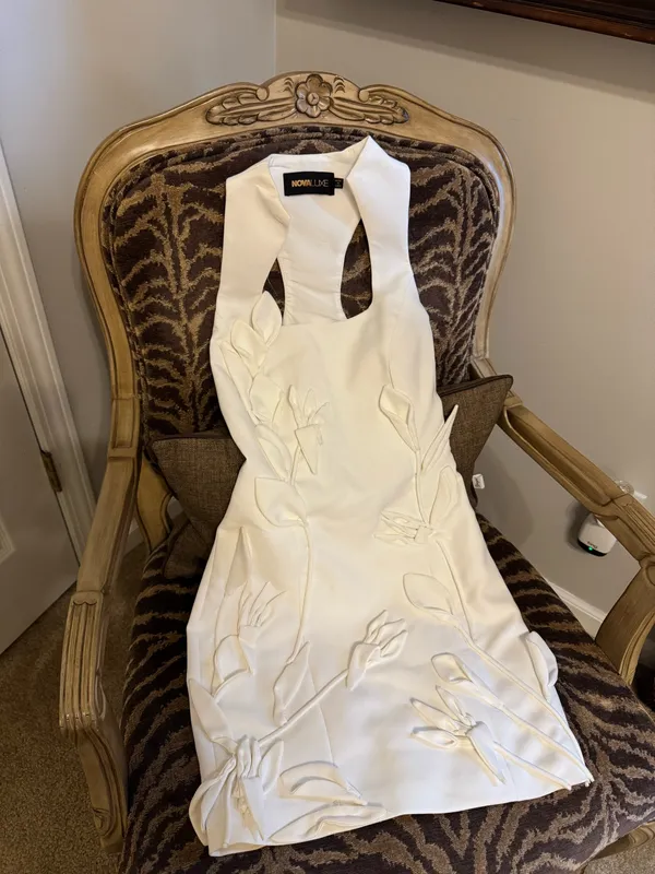 FashioNova White dress - Image 3