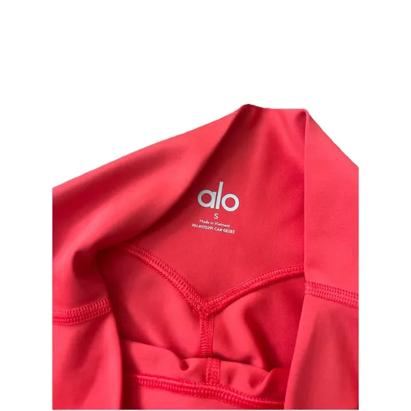 Alo Candy Red Accolade Crewneck And Airlift Shorts Set Small - Image 10