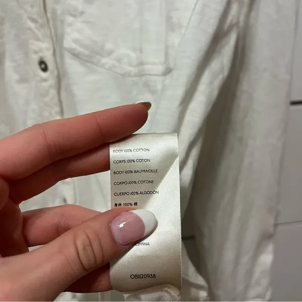 Anthropologie Maeve White Button Down Top - Image 7