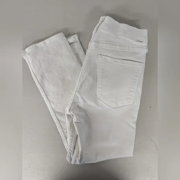 RTR sz 30 (10) MOTHER Fairest Of Them All The Looker Crop Jeans solid white Jean - Image 9