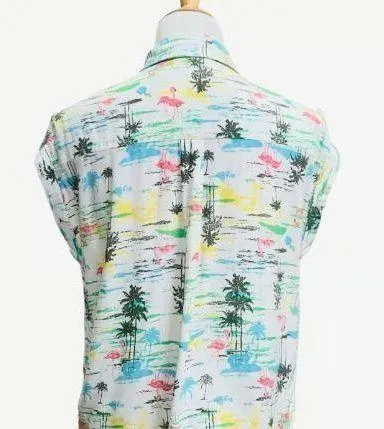 SO women’s small Hawaiian short sleeve button shirt - Image 4
