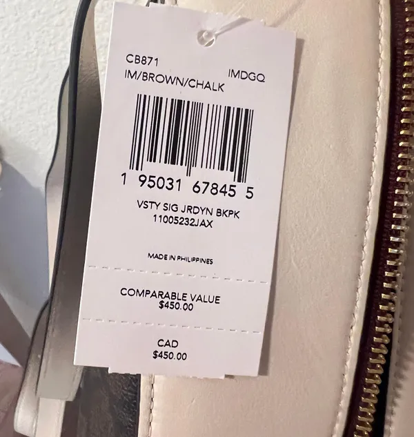 Coach Jordyn Backpack In Signature Canvas With Varsity Motif CB871 - Image 9