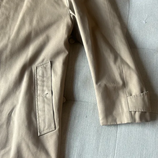 Burberry X Commuter 2 Khaki Trench Coat Plaid Size 42 - Image 7